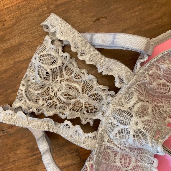 Grey Lace Racerback - Picture 4 of 5